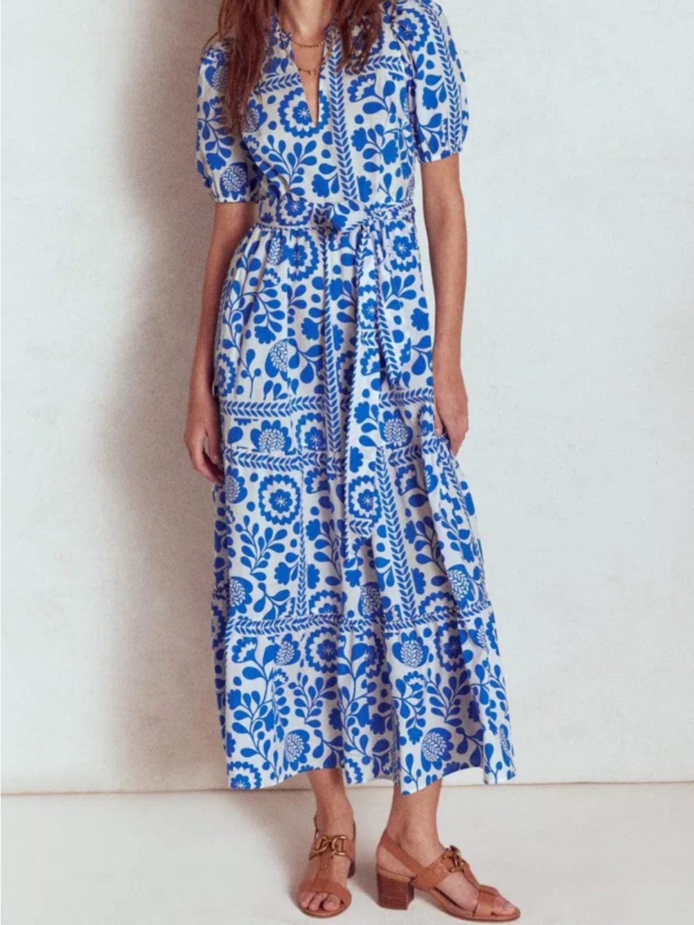 Boden Christabel Cotton Maxi Dress size 8